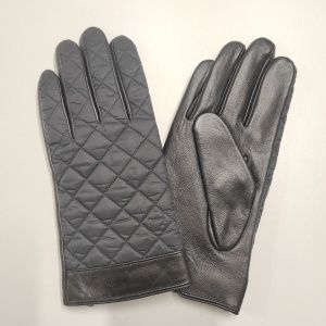 MEKONG03-J-04-01-10,5 перчатки муж. зимн. натуральная кожа/70% шерсть; 30% акрил синий; черный Jonas Hanway