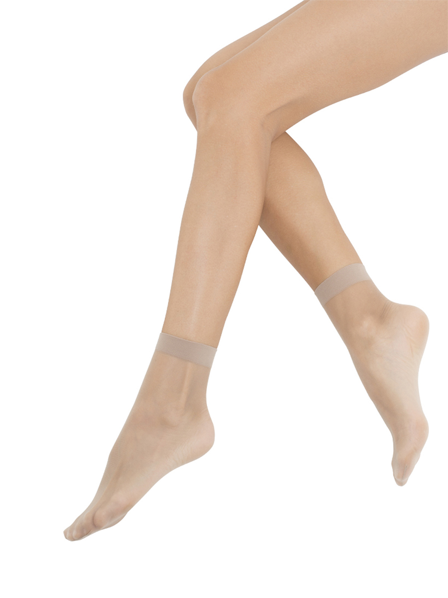 calz.Brio 20 Lycra Caramello носки  жен. всесезон. 78% Полиамид, 22% Эластан бежевый Minimi