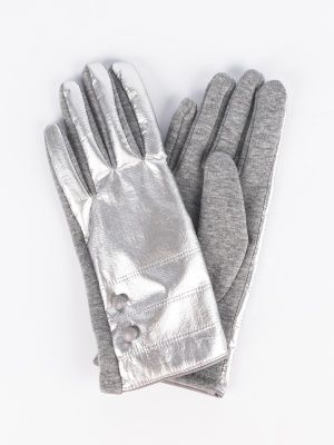 GLT-220-74-SUL-08 перчатки жен. зимн. 68% полиэстер; 29% хлопок; 3% спандекс/без подкладки серый Rus