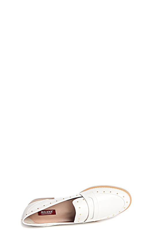 171202-1-1301 туфли   жен. летн. натуральная кожа/натуральная кожа/термоэластопласт белый Milana