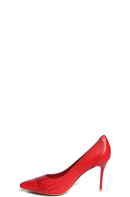 171001-2-1401 туфли   жен. летн. натуральная кожа/натуральная кожа/термоэластопласт красный Milana
