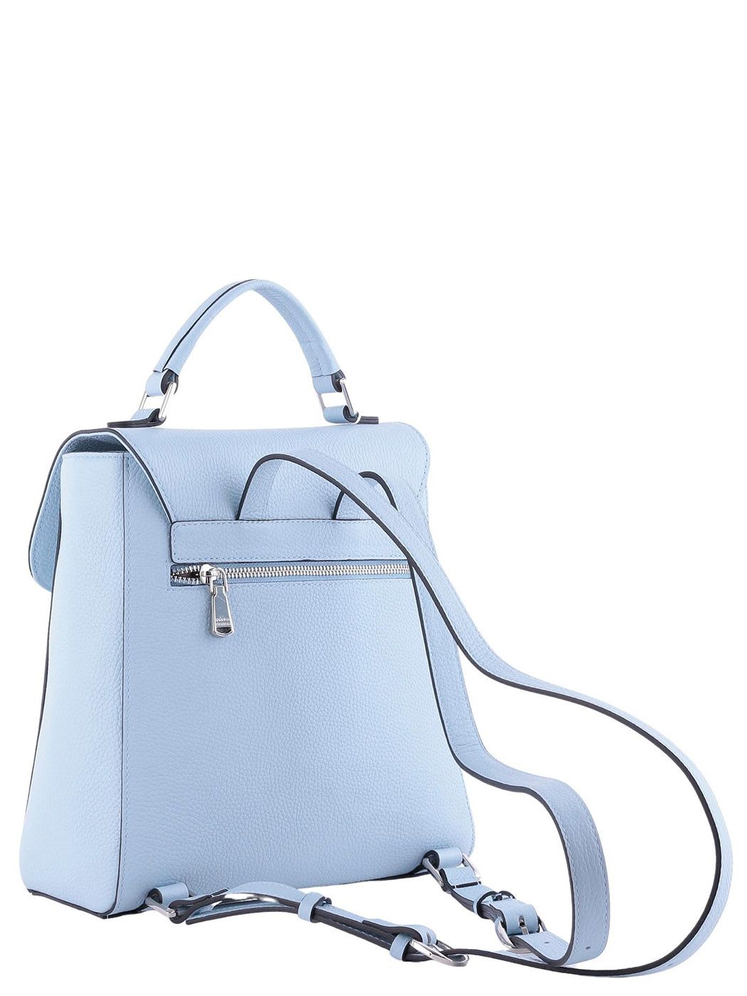 14300 FD гол рюкзак  жен. летн. натуральная кожа/текстиль голубой Fiato Dream