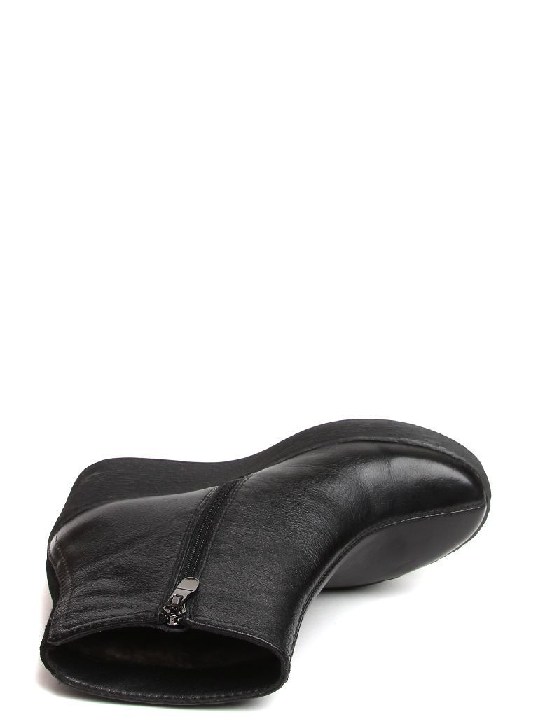 192292-1-110W ботинки  жен. зимн. натуральная кожа/натуральная шерсть /термоэластопласт черный Milana