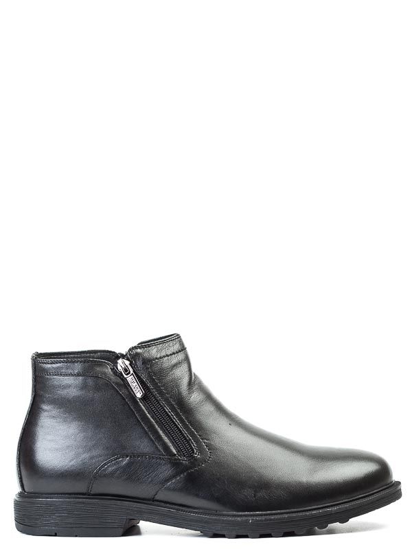 142771-2-110F ботинки   муж. зимн. натуральная кожа/натуральный мех/термоэластопласт черный Milana