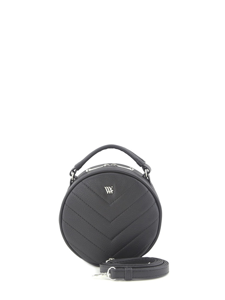 Amalfi-1 сумка  жен. всесезон. искусственная кожа (экокожа)/текстиль черный Vera Victoria Vito