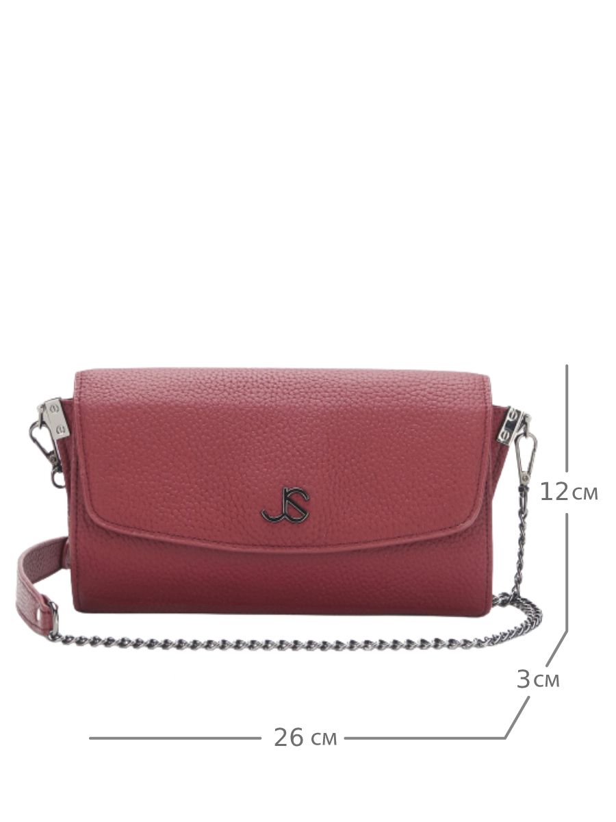 JLH-71107-03 сумка жен. дем. натуральная кожа/полиэстер бордовый Jane's Story