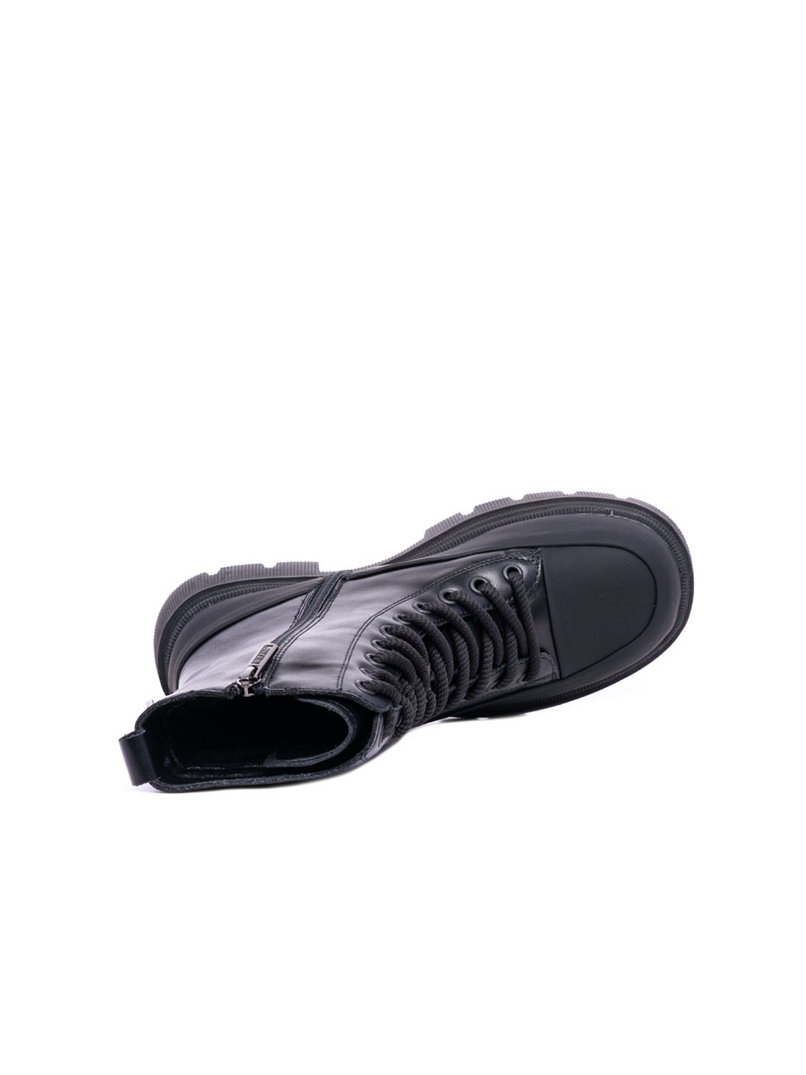 232014-1-110W ботинки жен. зимн. натуральная кожа/шерсть/резина черный Milana