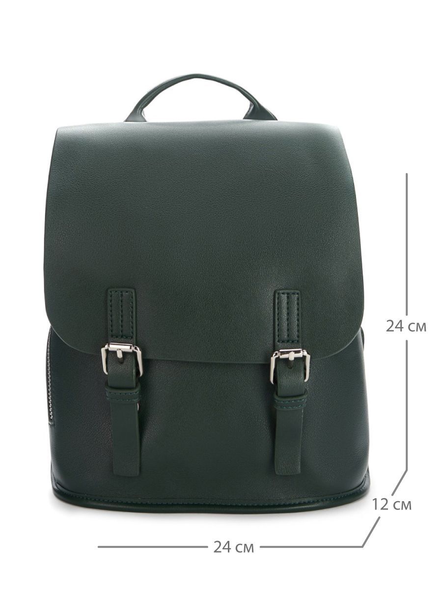 XX-8143-S-65 рюкзак жен. дем. натуральная кожа/искусственный шелк зеленый Jane's Story