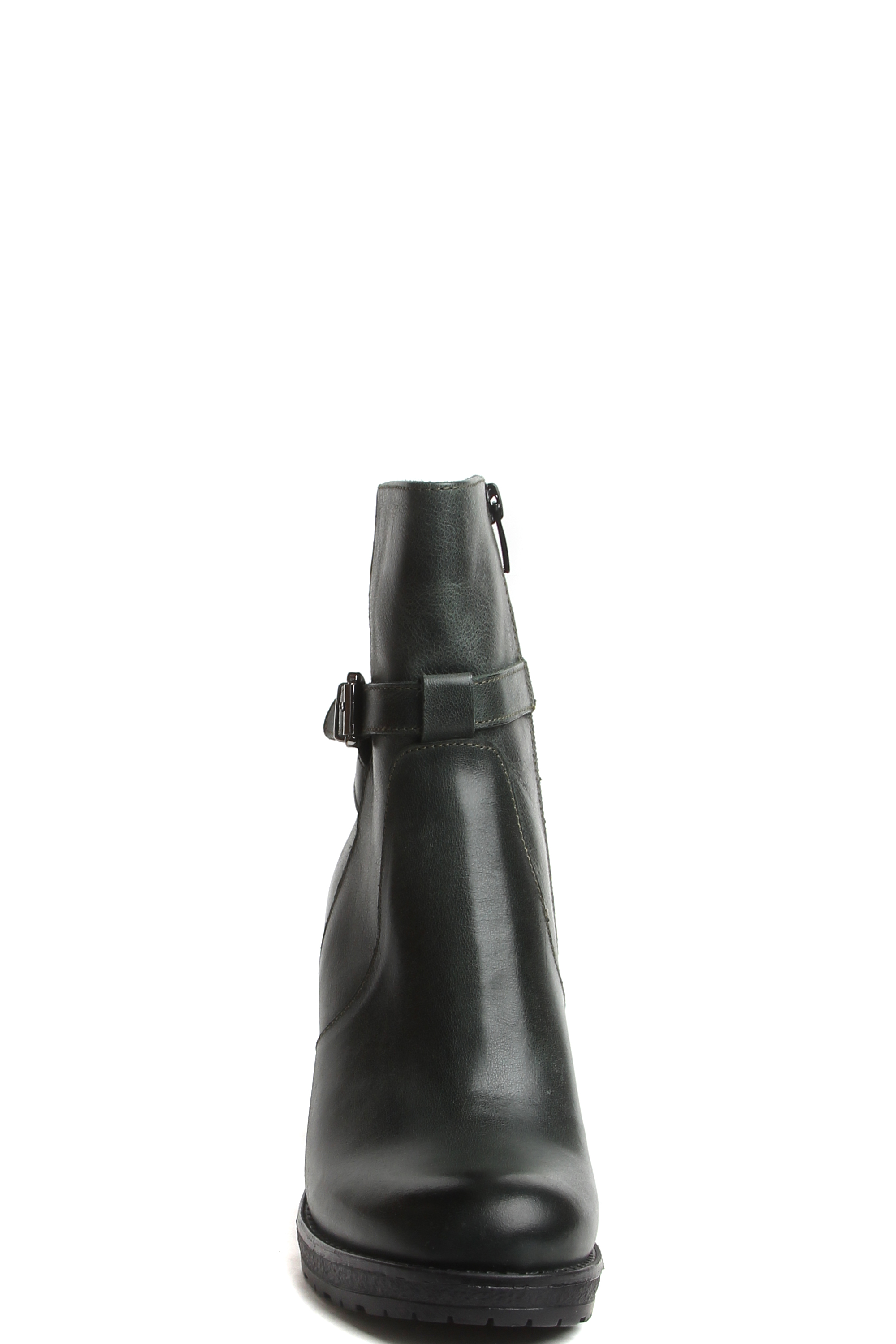 182548-1-161V ботинки  взрослый  жен. дем. натуральная кожа/ворсин/термоэластопласт зеленый Milana