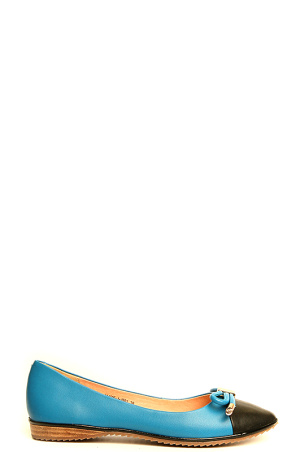 141605-1-1501 туфли   жен. летн. натуральная кожа/натуральная кожа/термоэластопласт синий Milana