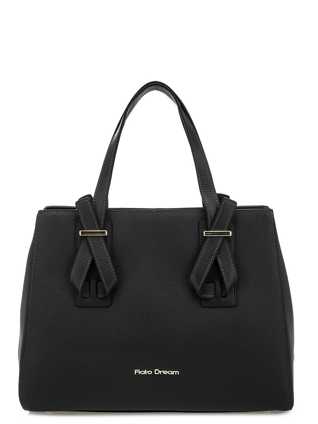 6088 FD черн сумка  жен. всесезон. натуральная кожа/текстиль черный Fiato Dream